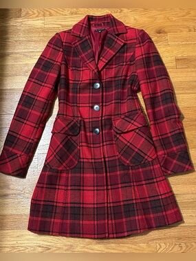 Vintage “Sisley” Plaid Coat